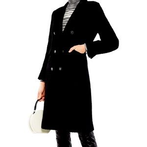 Sandro Paris long fitted tweed coat size 38 French